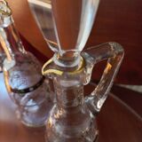 Service à liqueur en cristal émaillé 10 pièces