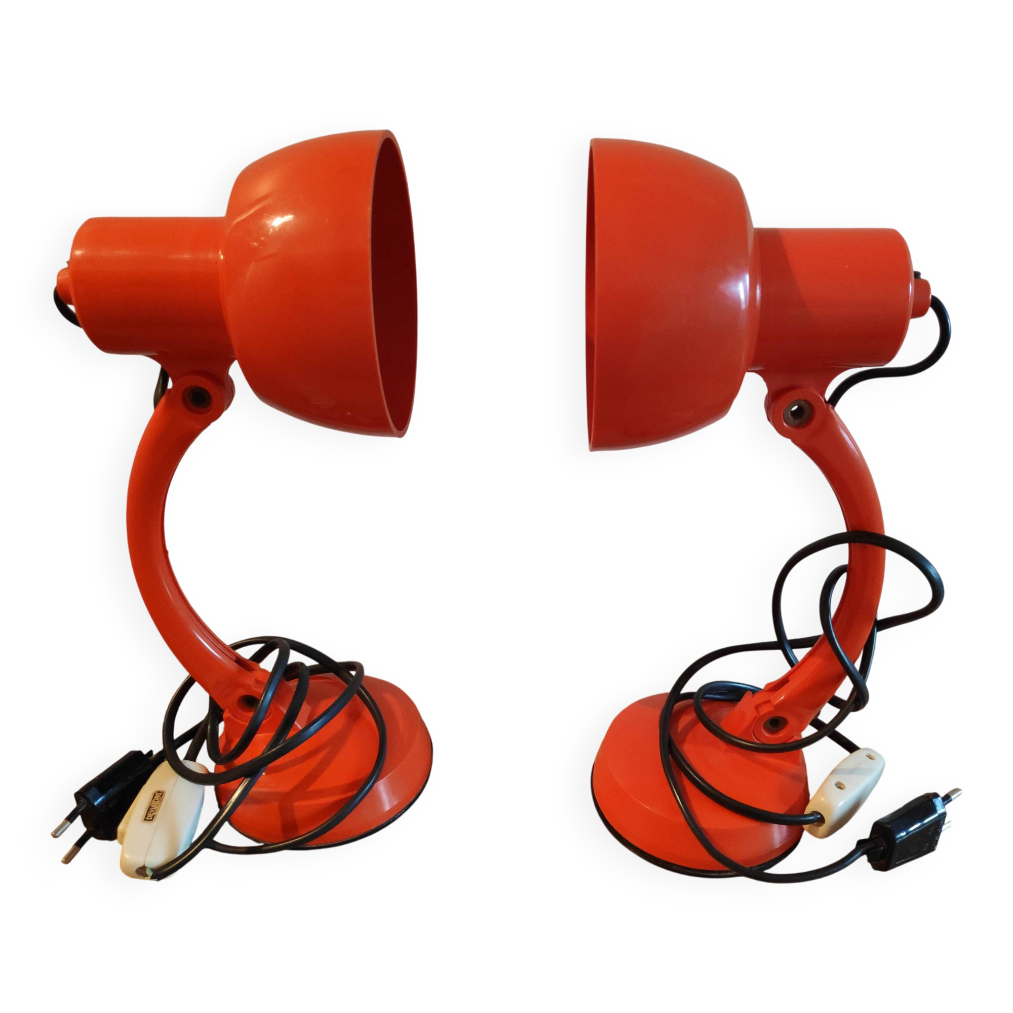 Paire de lampes de bureau, années 70