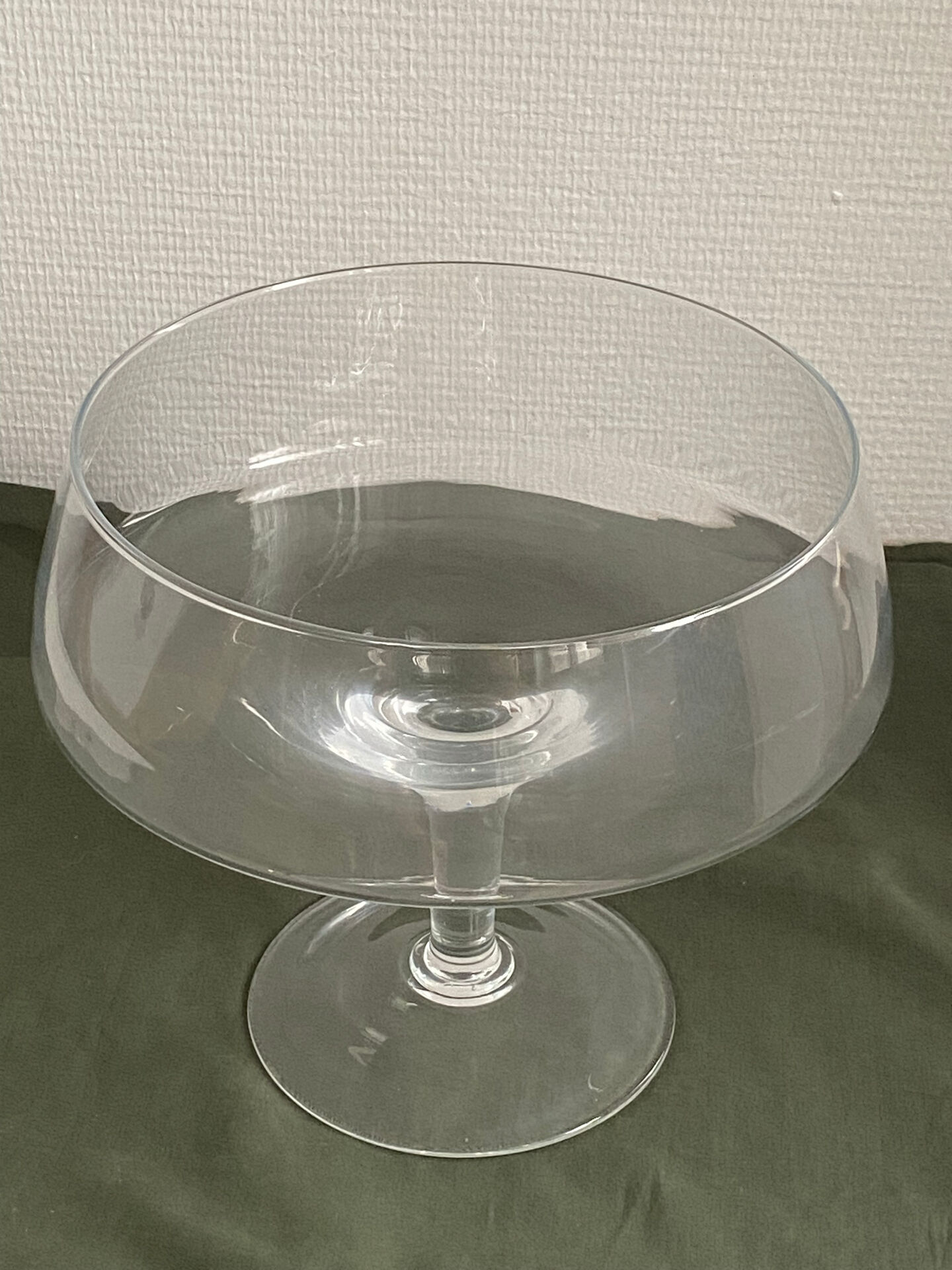 Grande coupe à fruit en verre