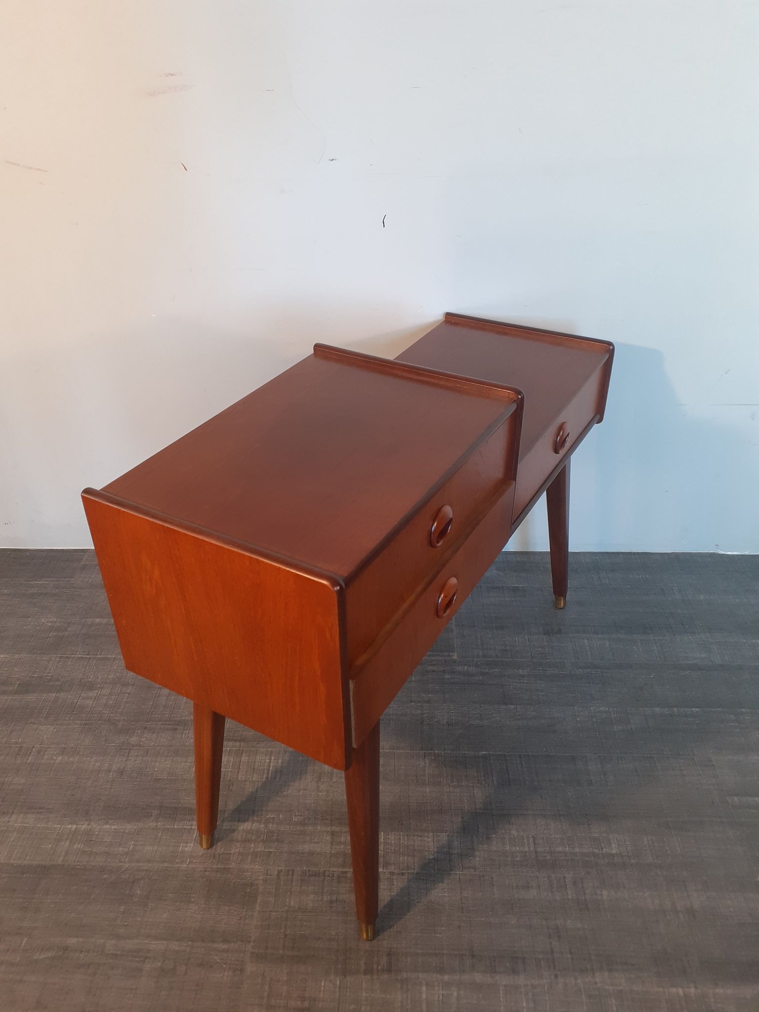 Teak Entrance Cabinet 3 Drawers By Talgø, Scandinavian Mid-Century 1960s