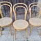 3 chairs published by ZPM Radomsko, model created by Thonet cannées N°14