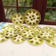 12 oyster plates and Moulin des loups dish