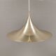 Golden semi hanging lamp, designed by bonderup & thorup Denmak 1974
