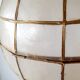 Suspension boule nacre et laiton 70s