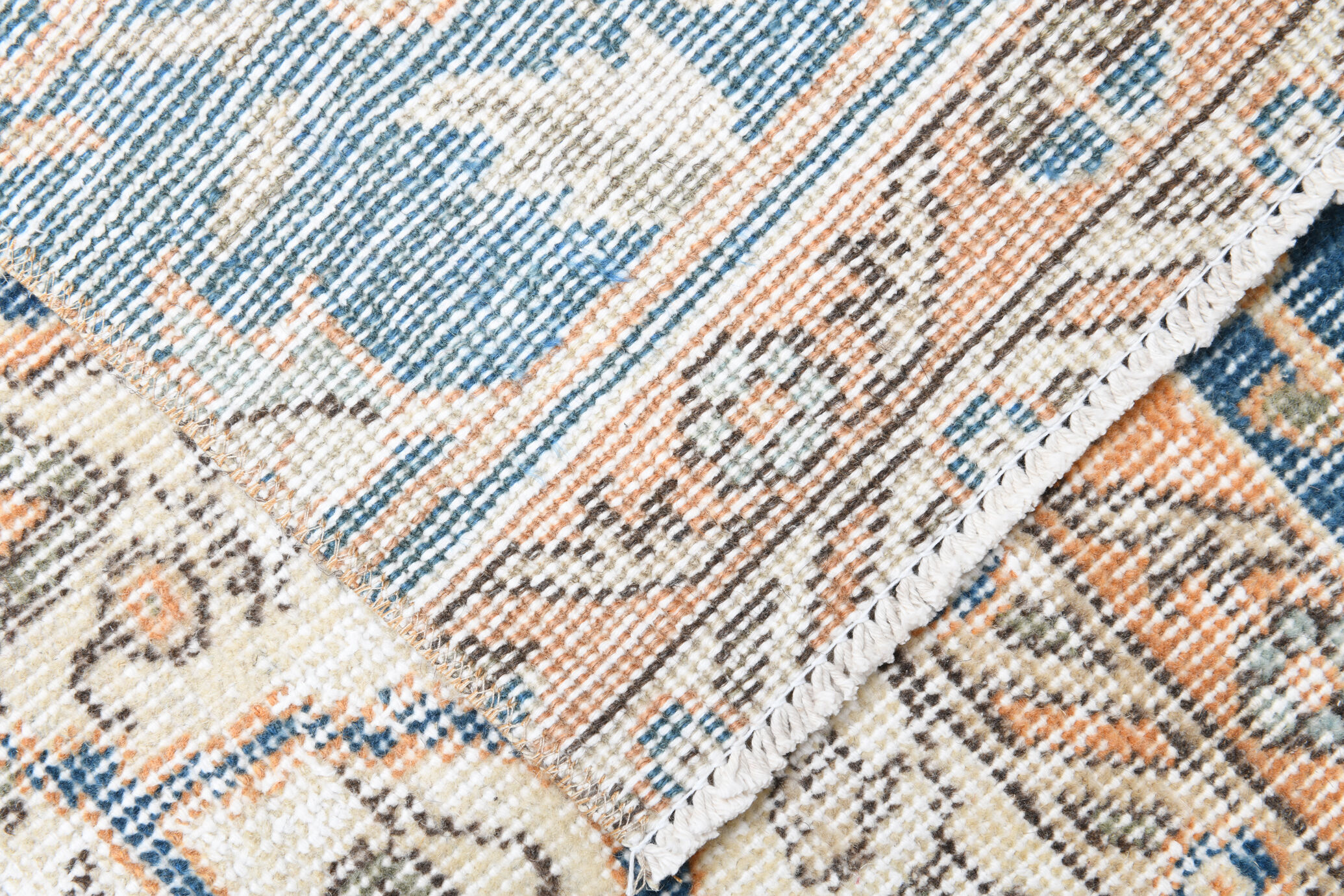 Rustic turkish runner rug 271x70cm