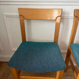 6 solid elm chairs from the 1970s