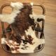 Vintage cowhide chair for children