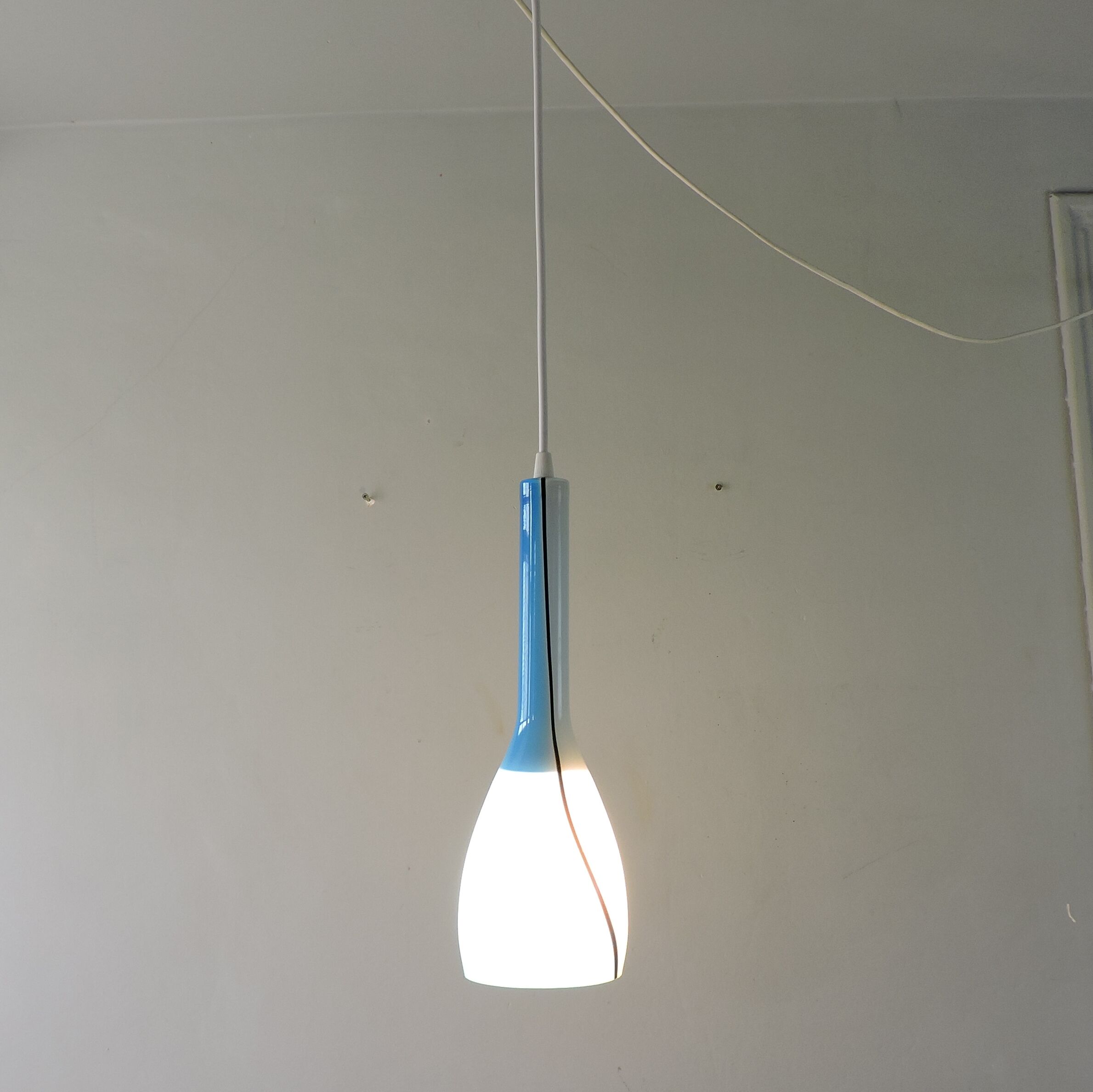 Vintage Murano pendant lamp Luciano Vistosi Italy 1960s