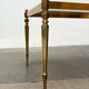 Mid-century German Hollywood neoclassical brass and glass side table from the 1950s.