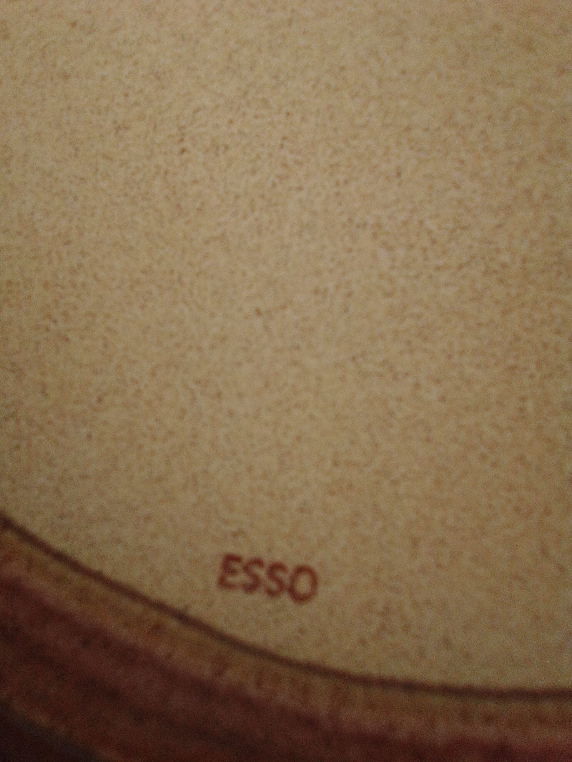 Hollow round flat sandstone Esso diam 23 cm