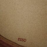 Hollow round flat sandstone Esso diam 23 cm