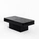 Vintage coffee table with storage, France 1980