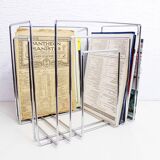 Willi Glaeser chromed metal magazine holder