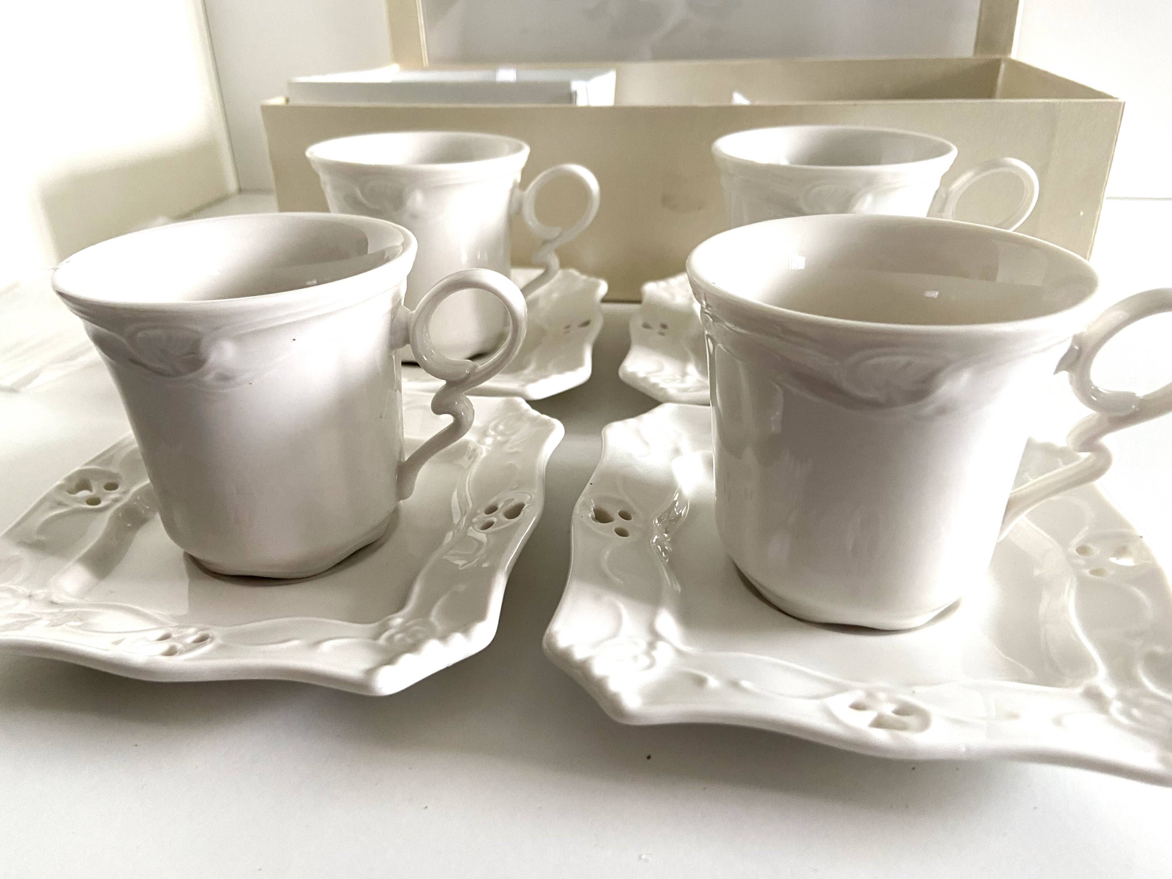 Coffee Tea Chocolate Set New Earthenware Romantic Baroque Rococo Style