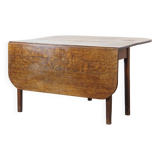 Table à manger à abattants en chêne antique de la fin du 19e siècle