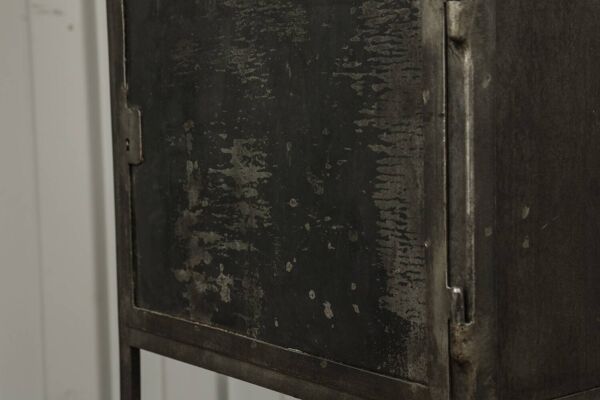 Cabinet dentiste vintage industrial - armoire metal glass