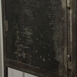 Vintage industrial dentist cabinet - metal glass cabinet