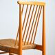Pair of Dutch chairs wood and vintage straw 1950