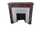 Red marble fireplace surround - early 20th century