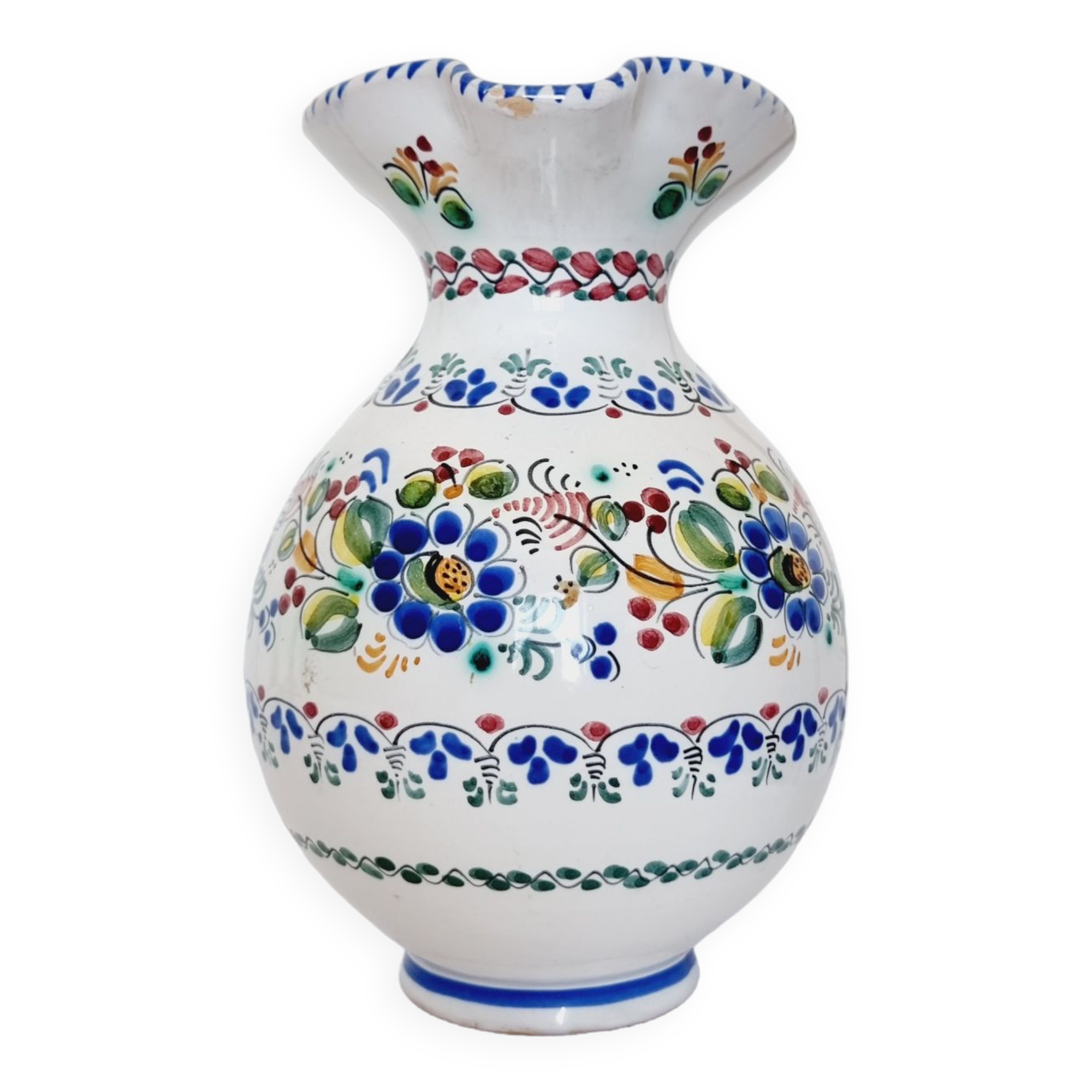 Water or wine pitcher in Spanish ceramics from the famous and well-known manufactory "Puente del Arzobis"