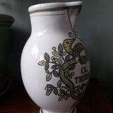 Vintage vase with herbalist pot decoration