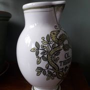 Vase vintage à la décoration pot d'herboriste