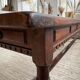 Table XXL noyer massif foncé 3m