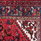 Handmade vintage Persian Hamadan rug 103cm x 142cm 1970s - 1C1170