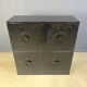 Black brutalist bar cabinet, 1970s
