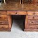BUREAU A 9 TIROIRS EN NOYER 1900