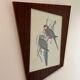 Lithographie perroquet ancienne