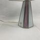 Lampe en pâte de verre blanche et rose
