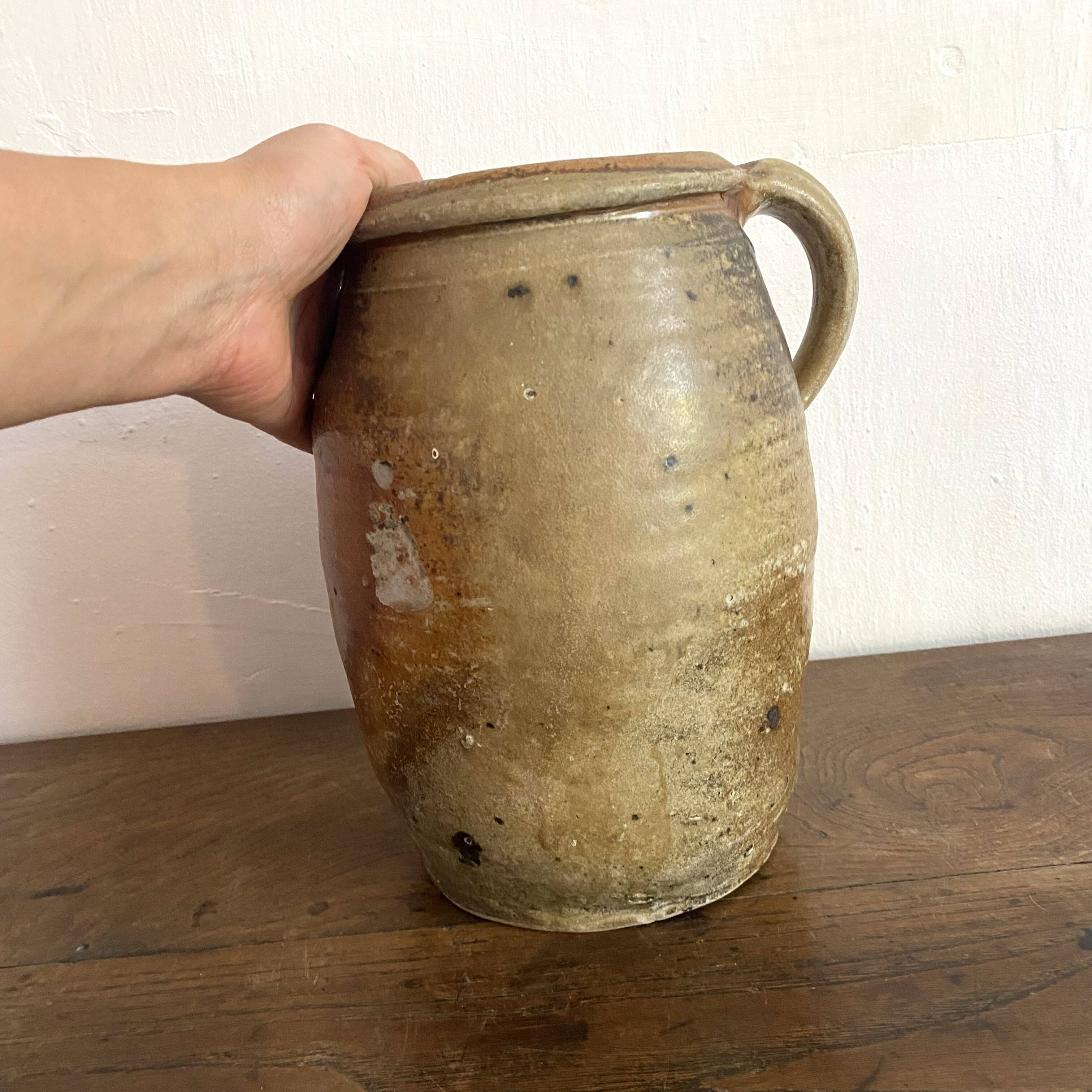 Old terracotta pot H25 cm