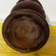 Vintage Turned and Carved Wooden Vase - Vine Decor H 28 cm