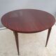 Extendable table mahogany lacquered 1960 butterfly extensions