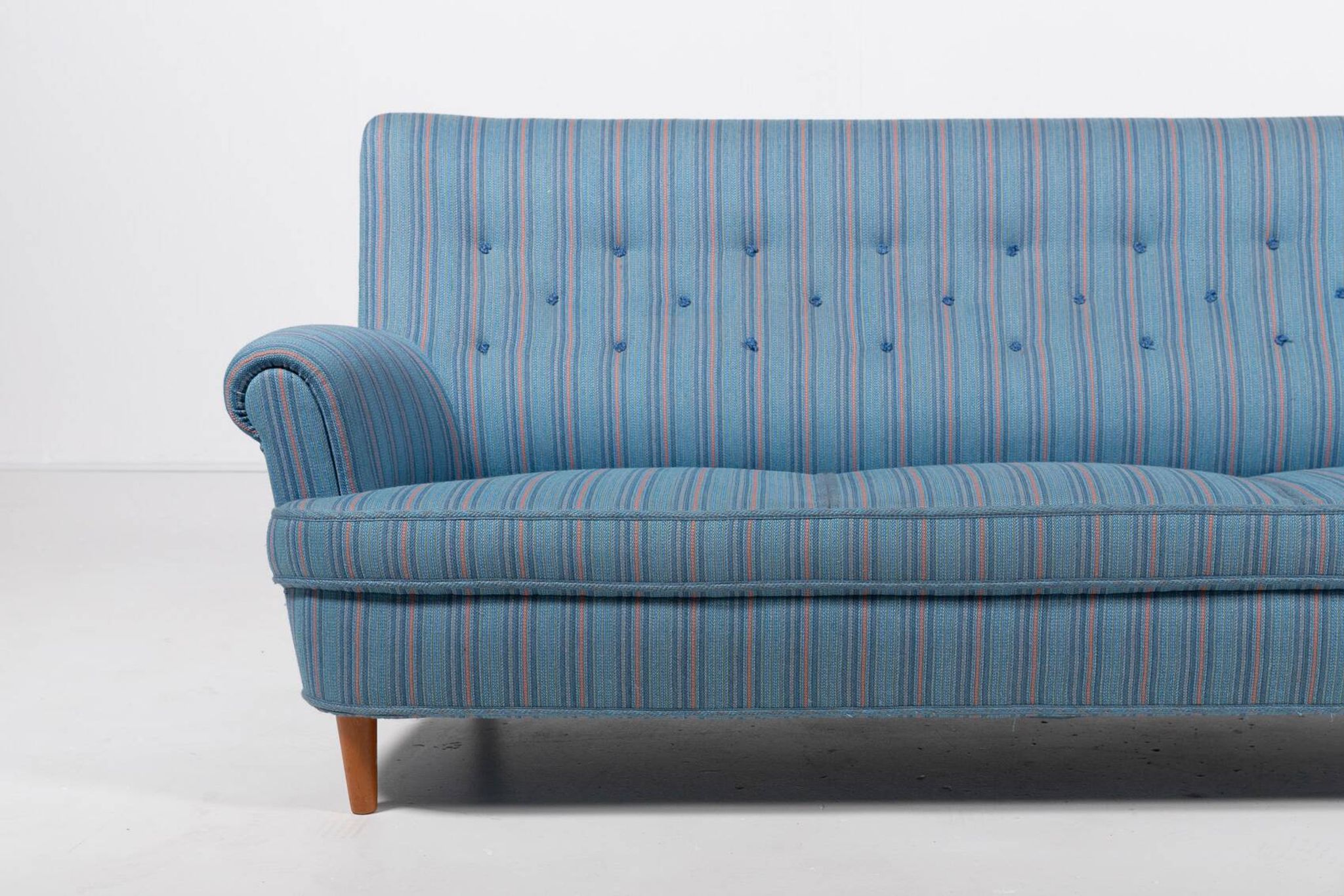 Canapé suédois moderne et élégant Carl Malmsten « Home Evening » par OH Sjögren, années 1960