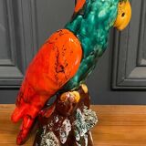 Perroquet Vallauris 1960 couleur dominante rouge