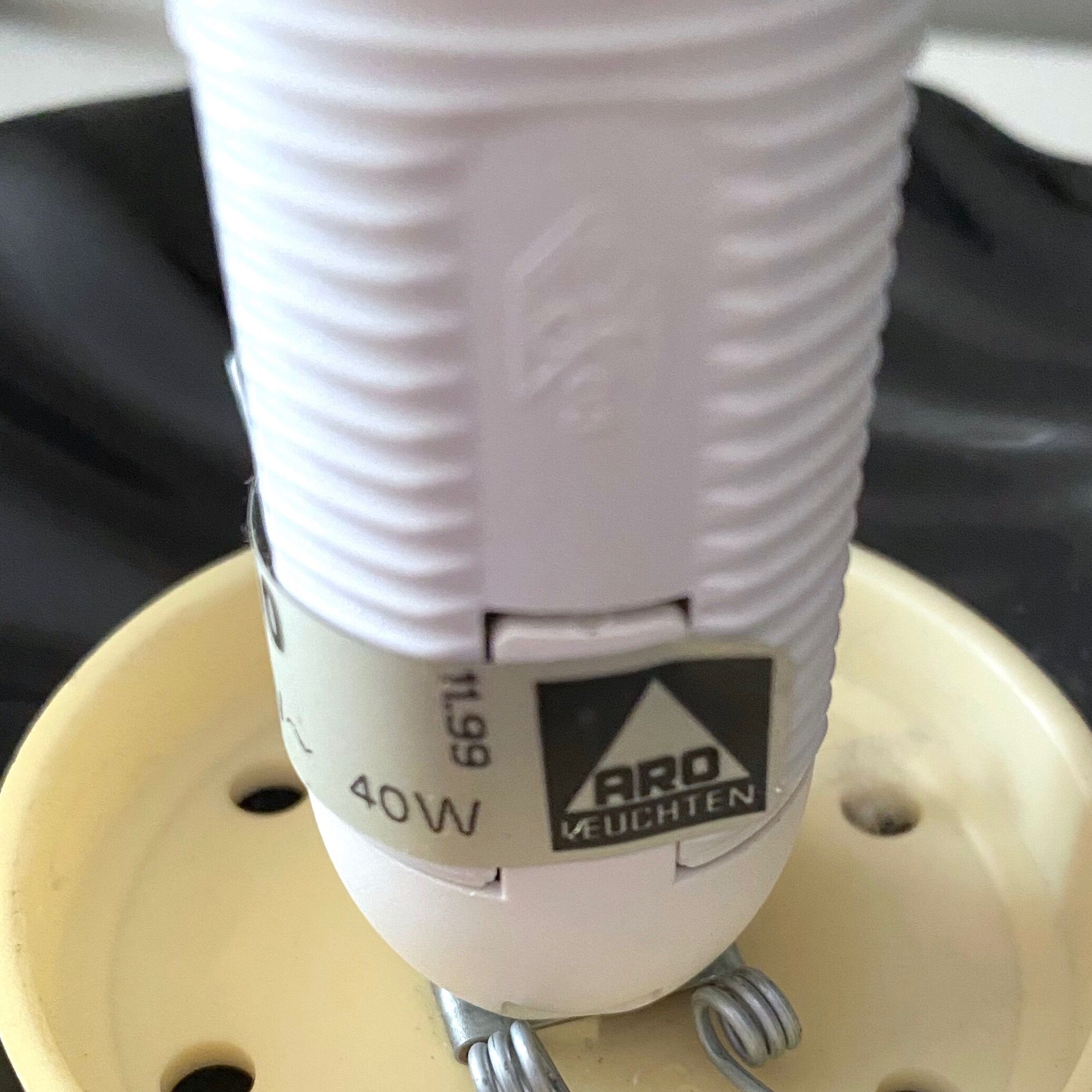 Vintage shell lamp ARO Leuchten, 80