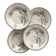4 Gien ironstone soup plates “Gladiolus”