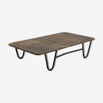 Industrial metal coffee table