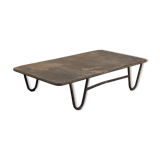 Industrial metal coffee table