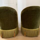 Pair of toad armchairs