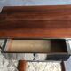 Vintage console in wood and stainless steel