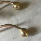 Pair of 19th century brass ball hooks