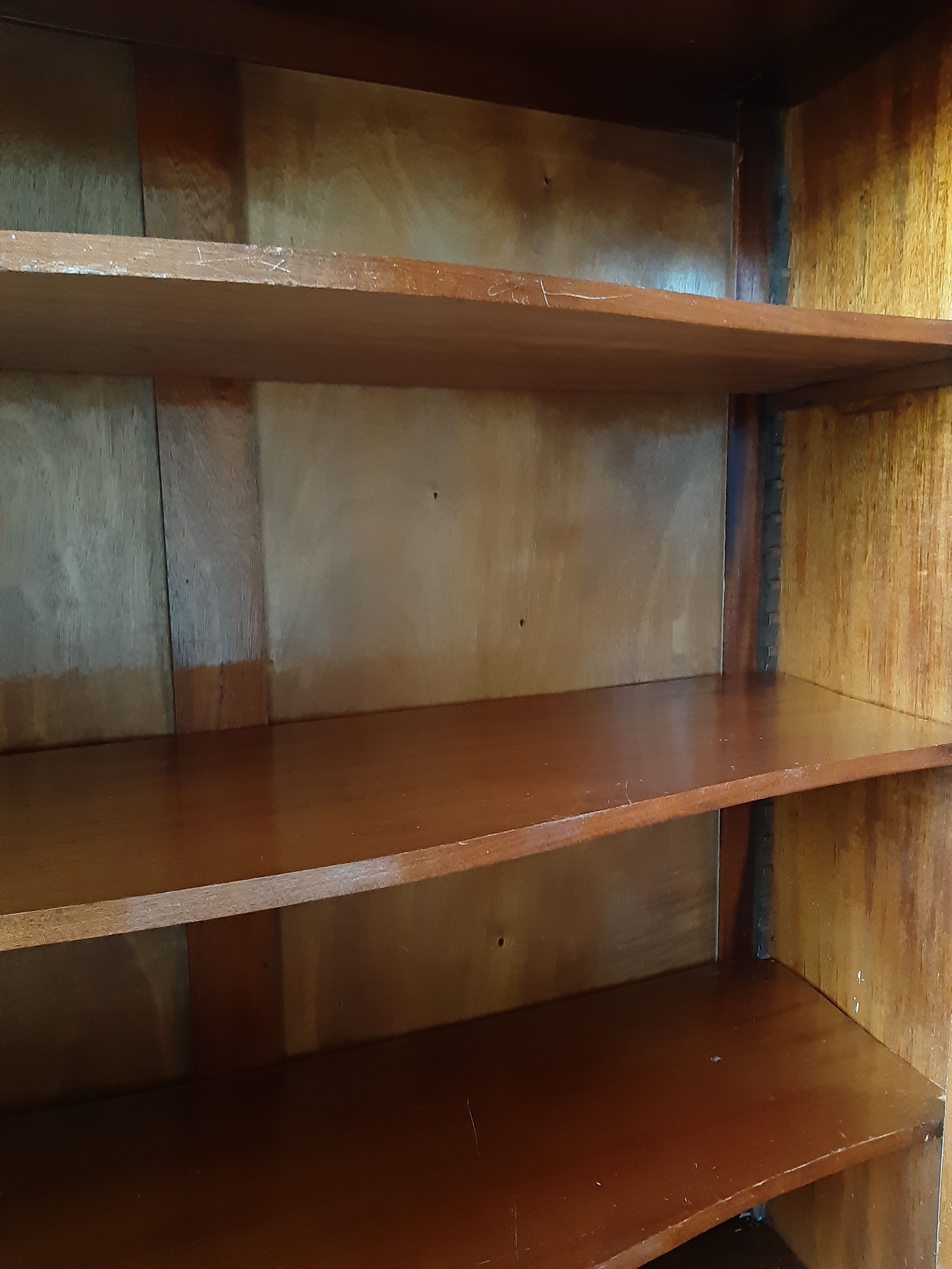 Louis XV-style curved wardrobe, Martin varnished