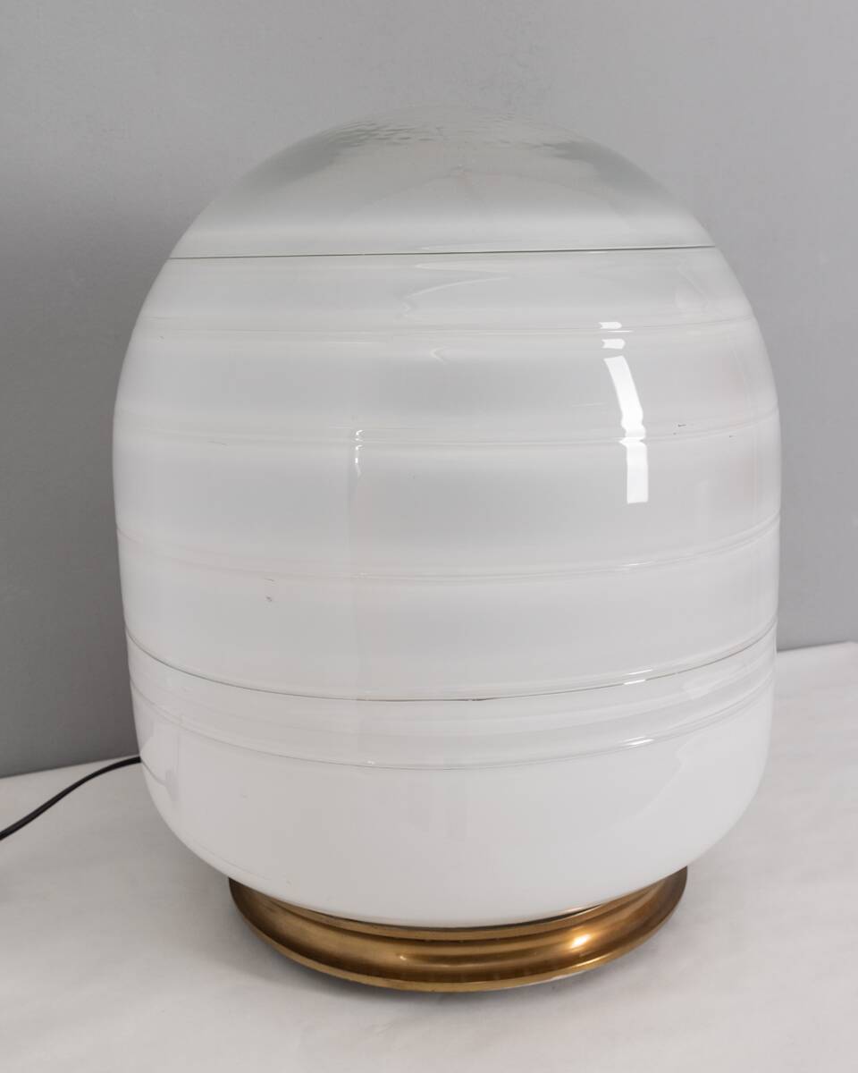 Vintage 70s table lamp in murano glass design barbini