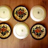 Set of 6 plates vintage Villeroy and Boch