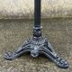 Round bistro table, cast iron legs, vintage, 1940s