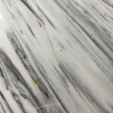 Vintage marble coffee table with chrome