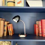 Lampe de bureau chromée noire